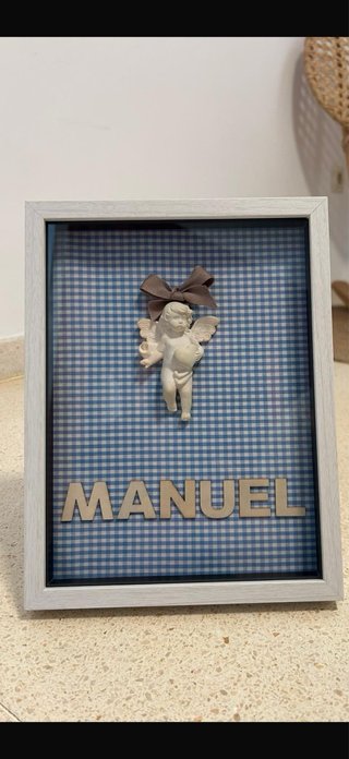Cuadro personalizado MARÍA con ángel