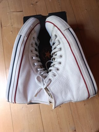 Converse All Star Bianco in pelle  mis. 39.5