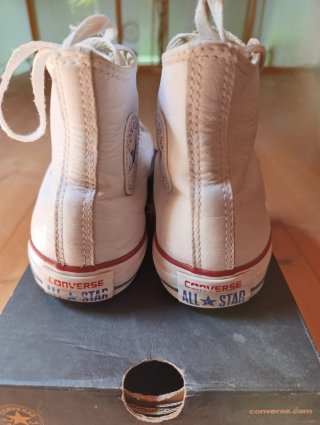 Converse All Star Bianco in pelle  mis. 39.5