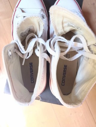 Converse All Star Bianco in pelle  mis. 39.5