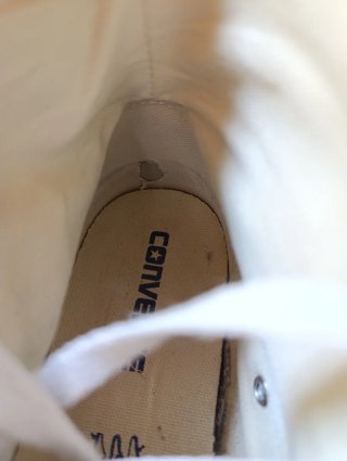 Converse All Star Bianco in pelle  mis. 39.5
