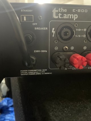 Amplificador y 2 Altavoces Profesionales