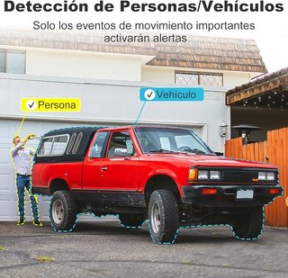 4k Cámara de Vigilancia WiFi, Inalámbrica 8MP