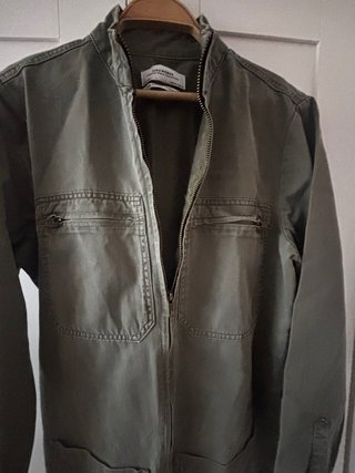 Mono verde Zara manga larga talla M
