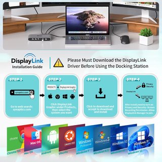 Minisopuru Docking Station 13en1 Triple Pantalla