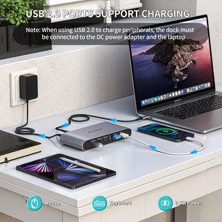 Minisopuru Docking Station 13en1 Triple Pantalla