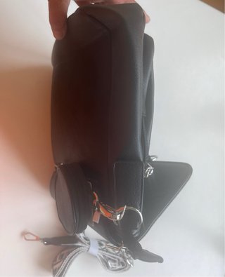 Bolso bandolera RAINSMORE cuero negro