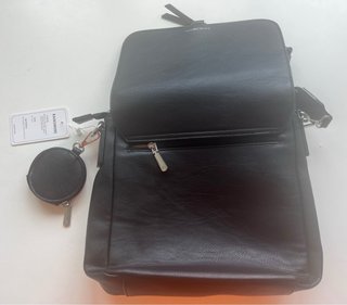 Bolso bandolera RAINSMORE cuero negro