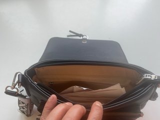 Bolso bandolera RAINSMORE cuero negro