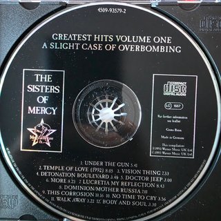 CD – The Sisters Of Mercy–Greatest Hits Volume One