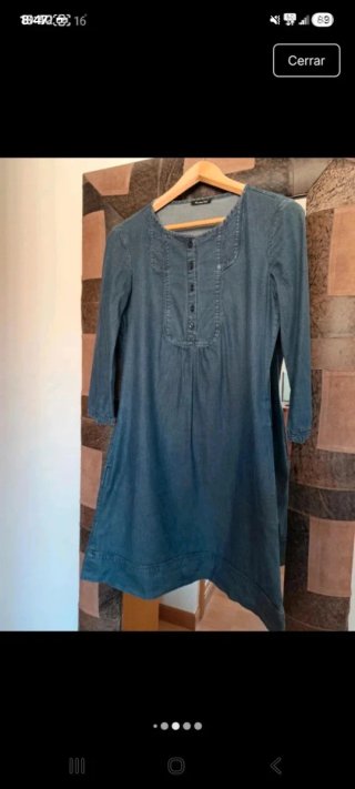 Vestido vaquero Massimo Dutti azul