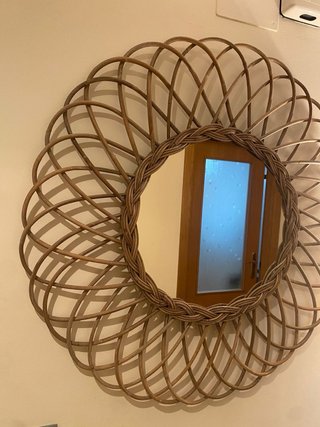 Espejo Decorativo Ratán Redondo