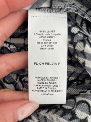 Blusa La Fee Maraboutée Rayas Bordada