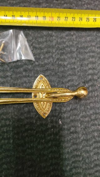 Retenedor de puerta vintage de bronce