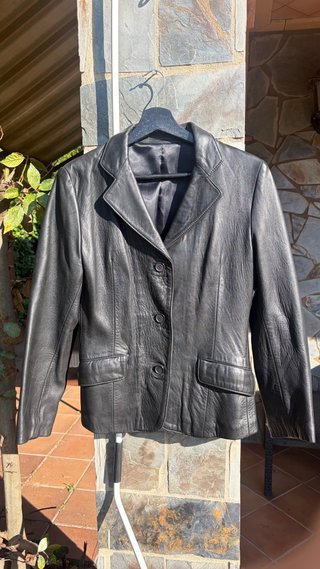 Chaqueta de cuero negra de LIBERTO