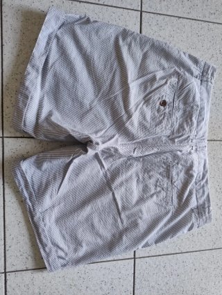 Bermuda H&M righe grigio/bianco