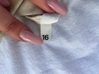 Abito vintage misto lino beige - nuovo