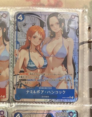 Nami & Boa Hancock Custom manga card One piece