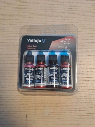 Vallejo Set Pintura Ruby Red True Metallic