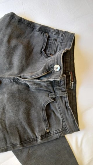Pantalón Vaquero Mujer Gris