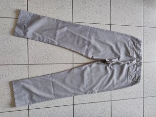 Pantaloni Golden Point grigi a righe