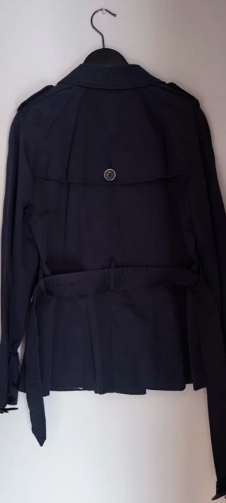 Gabardina Zara azul marino