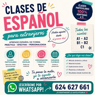 Spanish classes for foreigners in English