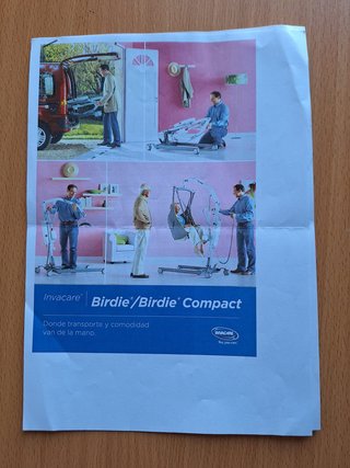 Grúa Invacare Birdie Evo Compact 150 kg