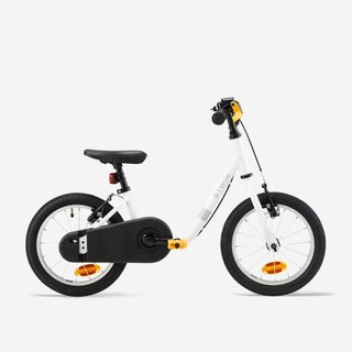 Bicicleta 14 pulgadas niños 3-5 Años Discover 100 Blanco