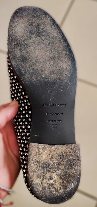 Mocassini Sergio Rossi strass n.37