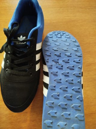 Zapatillas Adidas Negras y Azules Talla 43