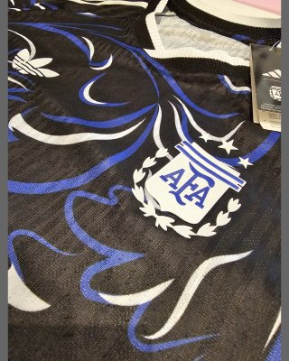 Camiseta Fútbol Argentina Adidas Negra Azul