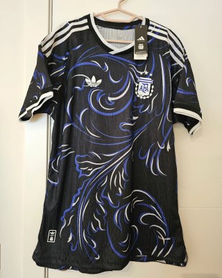 Camiseta Fútbol Argentina Adidas Negra Azul