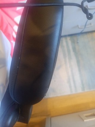 Silla de escritorio ergonómica negra