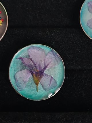 Lote Anillos Artesanales Acero Inoxidable Flores