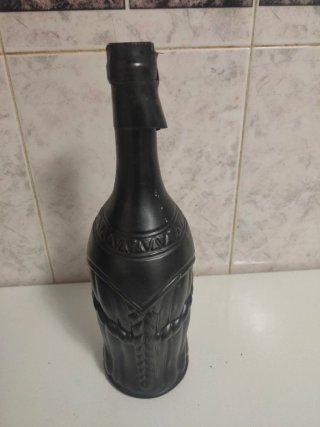 Botella Licor Manco Capac Negra Vacía