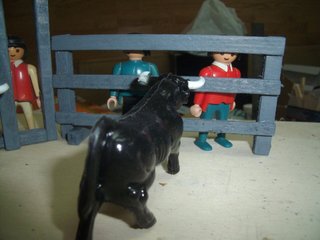 Juego de toros de juguete
