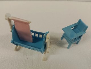 Lote Playmobil Cuna y Trona