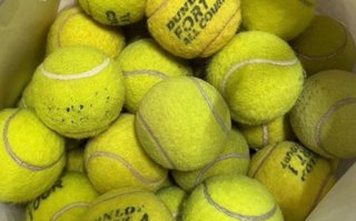 Palline da tennis usate