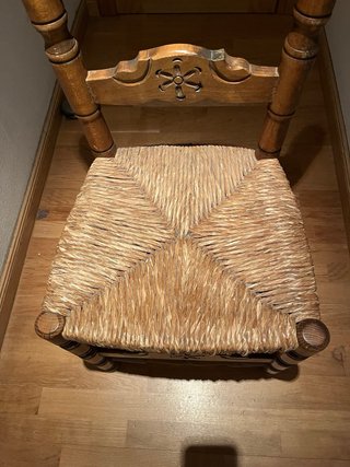 Sillas rústicas madera maciza