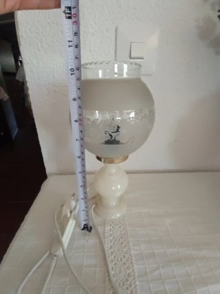 Lámpara de mesa cristal y cuarzo
