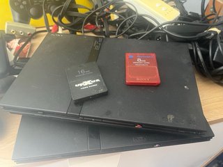 2 Consolas Sony PS2 Negra