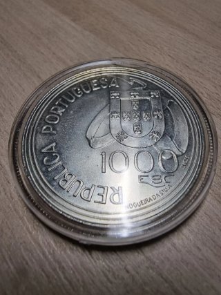 Monete commemorative della Repubblica Portoghese in argento da 100$00