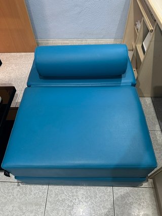 Puf Cama Convertible Azul