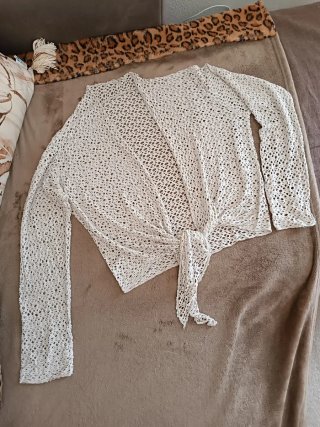 Coprispalle traforato panna