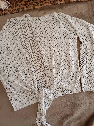Coprispalle traforato panna