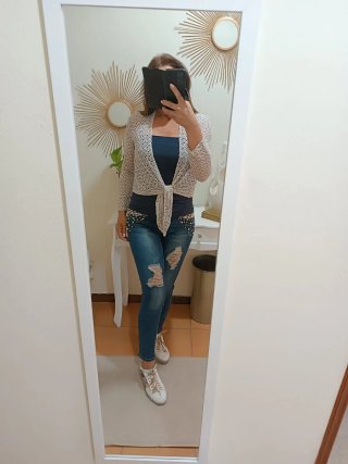 Coprispalle traforato panna