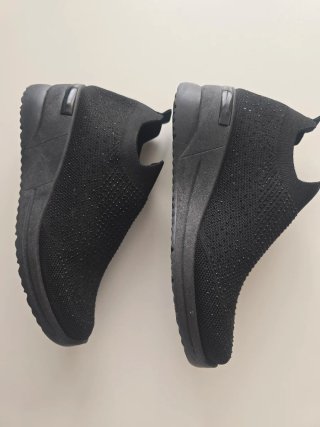 Sneakers slip-on donna nere con strass
