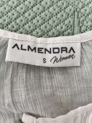 Blusa ALMENDRA blanca manga 3/4