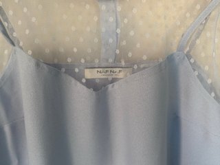 Vestido Naf Naf azul talla S nuevo